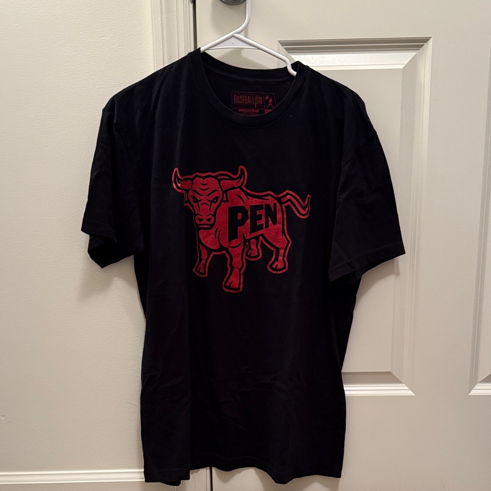 Black and Red Graphic T-Shirt